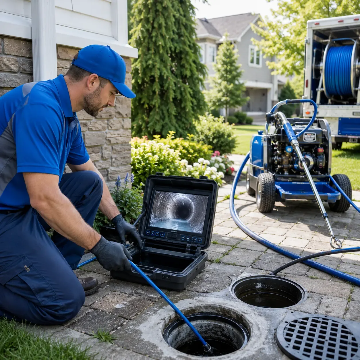 Outdoor drain cleaning professionals serving Marion, LA